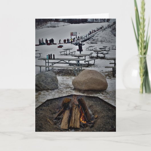 "Kerstkaart "Geboren in een bevroren toestand"" Kaart (Voorkant)