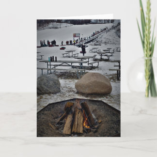 "Kerstkaart "Geboren in een bevroren toestand"" Kaart