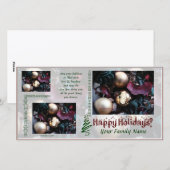 Kerstkaart - Gebruik je eigen foto's (Voorkant / Achterkant)