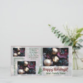 Kerstkaart - Gebruik je eigen foto's (Staand voorkant)