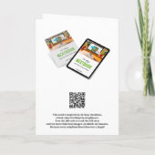 Kerstkaart 'Geen slee zone' 2024 Feestdagen Kaart (Achterkant)