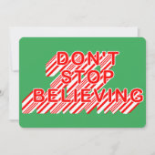 Kerstkaart 'Geloof erin' met Candy Cane Flat (Voorkant)