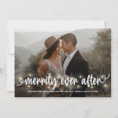 Kerstkaart 'Gelukkig getrouwd' (Voorkant)