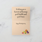 Kerstkaart: Gelukkig Thanksgiving Feestdagen Kaart (Binnen)