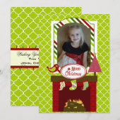 kerstkaart Gepersonaliseerd feestdag (Voorkant / Achterkant)