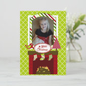 kerstkaart Gepersonaliseerd feestdag (Staand voorkant)