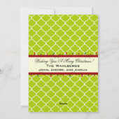 kerstkaart Gepersonaliseerd feestdag (Achterkant)