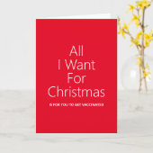 kerstkaart gevaccineerd kaart (Gele Bloem)