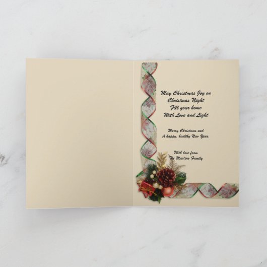 Kerstkaart Gezegende Moeder en Baby Jezus Feestdagen Kaart (Binnen)