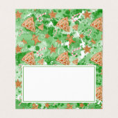 kerstkaart | Gingerbrood en pijnbomen Kaart (Buitenkant ongevouwen)