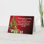 Kerstkaart 'God gaf de grootste gave zijn zoon' Kaart (Voorkant)