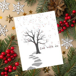 Kerstkaart 'God Met Ons' Feestdagen Kaart