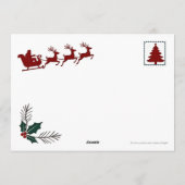 Kerstkaart Golden Retriever (Achterkant)