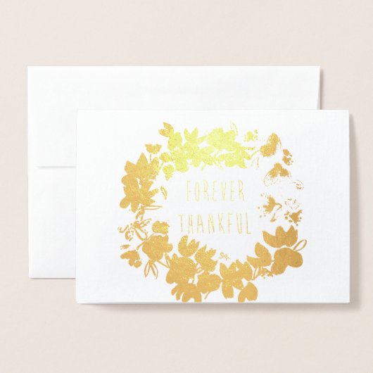 Kerstkaart goud folie kaarten (Voorkant met envelop)