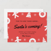 kerstkaart grappig grappig  briefkaart (Voorkant / Achterkant)