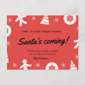 kerstkaart grappig grappig  briefkaart (Voorkant)