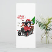 Kerstkaart groet (Staand voorkant)