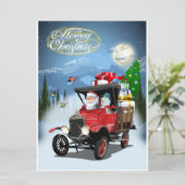 Kerstkaart groet (Staand voorkant)