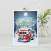 Kerstkaart groet (Staand voorkant)