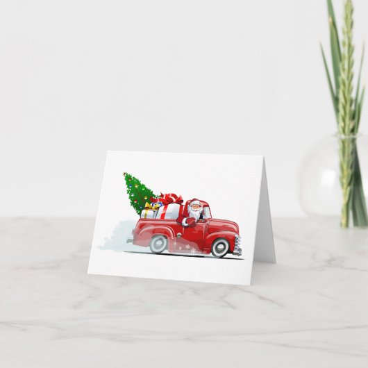 Kerstkaart Groet Feestdagen Kaart (Voorkant)