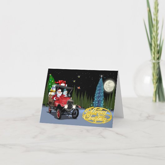 Kerstkaart groet feestdagen kaart (Voorkant)