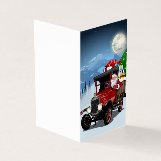 Kerstkaart groet kaart (Buitenkant)