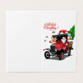 Kerstkaart groet kaart (Buitenkant ongevouwen)