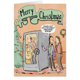 Kerstkaart Guitar-praktijkzaal