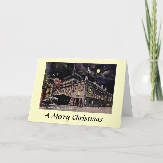 KerstKaart - Hamburg, Duitsland Feestdagen Kaart (Voorkant)