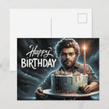 Kerstkaart Happy Birthday 2026 -2