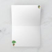 Kerstkaart 'Happy Hula Days 3' Kaart (Binnen)