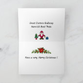 KerstKaart - Harwich Boat Train Feestdagen Kaart (Binnen)