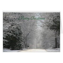 Kerstkaart, HD-fotografie Snowy Scene