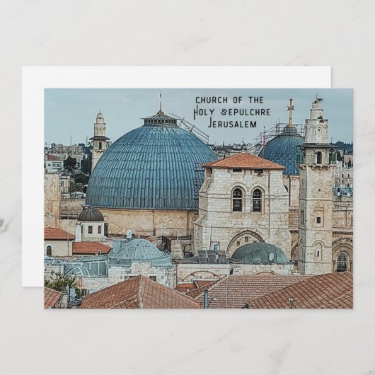 Kerstkaart 'Heilig Land geloof' (Voorkant / Achterkant)