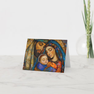 Kerstkaart Heilige Familie Feestdagen Kaart