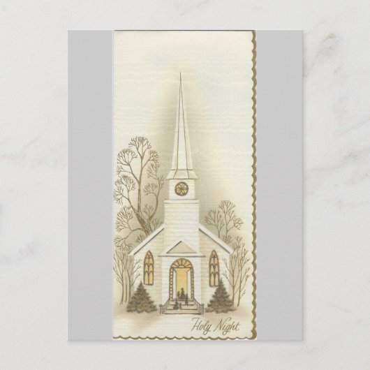  kerstKaart "Heilige Nacht" Feestdagenkaart (Voorkant)