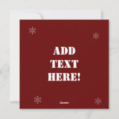 kerstkaart Hen Barn Coop Boerderij (Achterkant)