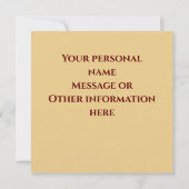 Kerstkaart herfstpompoenen in vintage stijl notitiekaartje (Achterkant)