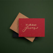 Kerstkaart: het draait allemaal om Jezus #2