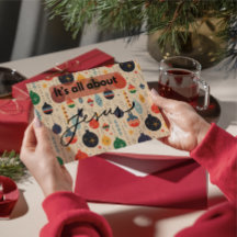 Kerstkaart: het gaat allemaal over Jezus