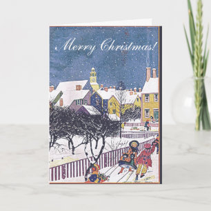 Kerstkaart - het Hoesje van de Wereld van de Vrouw Feestdagen Kaart