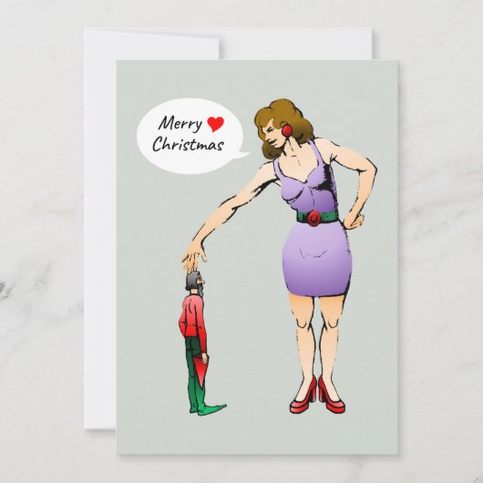 Kerstkaart 'Het Kleine Elfje' (Voorkant)