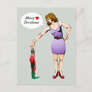 Kerstkaart 'Het Kleine Elfje' voor de Feestdagen