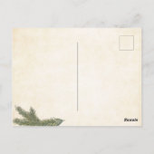 kerstkaart Het schildert de Kerstman af met een j Briefkaart (Achterkant)