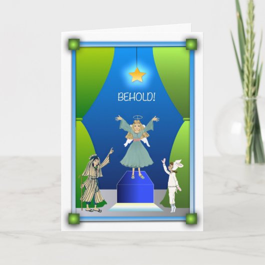 Kerstkaart: Het spectakel van Kerstmis Feestdagen Kaart (Voorkant)