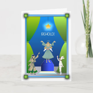 Kerstkaart: Het spectakel van Kerstmis Feestdagen Kaart