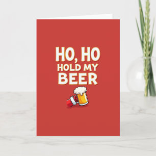 Kerstkaart Ho Ho Hou Mijn Bier Vasten Grappenmaker Kaart