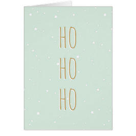 KerstKaart Ho Ho Stars Pattern Trendy Funny