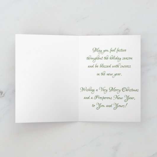 kerstKaart "Holiday Beverage" Kaart (Binnen)