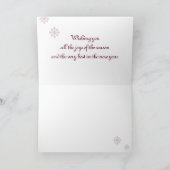 kerstkaart "Horse Sleigh 01" Feestdagen Kaart (Binnen)